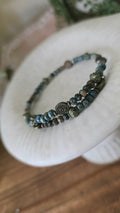 Wire Wrap Bracelet ( Chrysocolla)