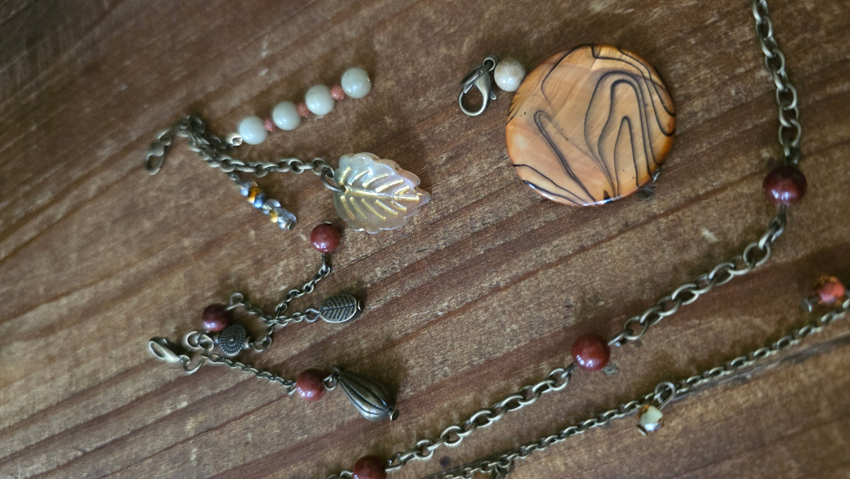 Autumn Ember Journal Jewelry Set