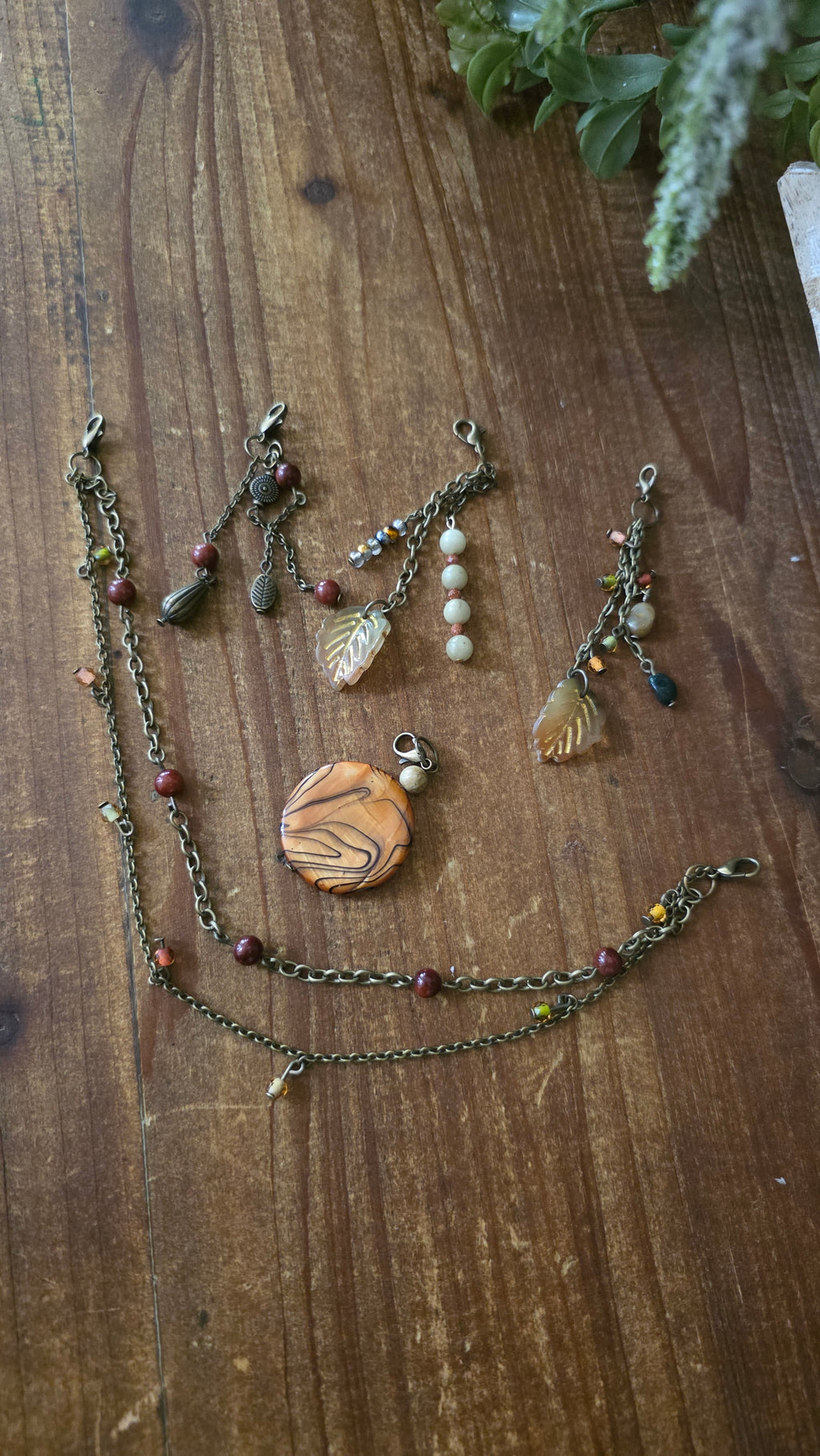Autumn Ember Journal Jewelry Set