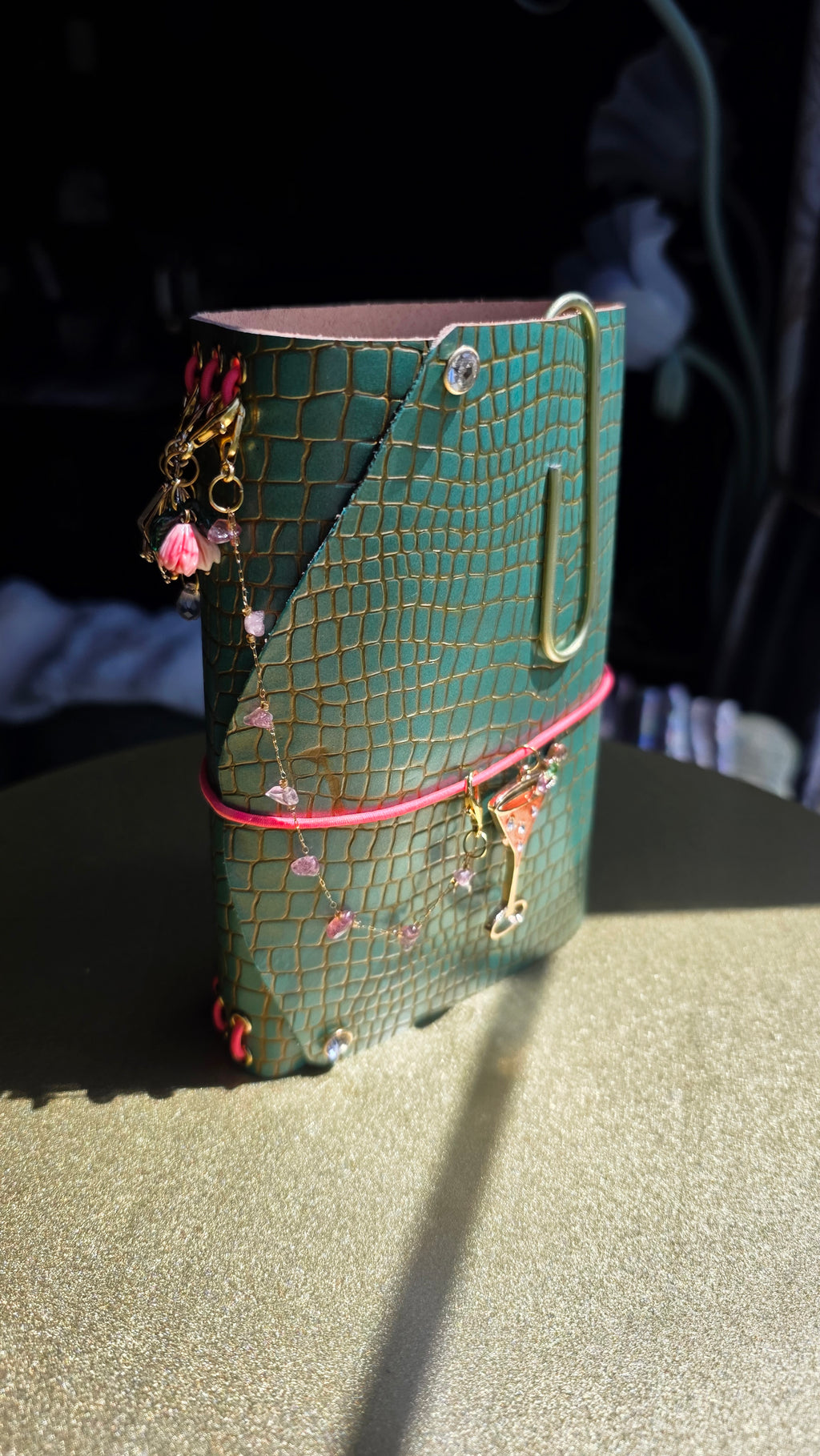 Custom A6 Leather Journal – Geometric (Archive)