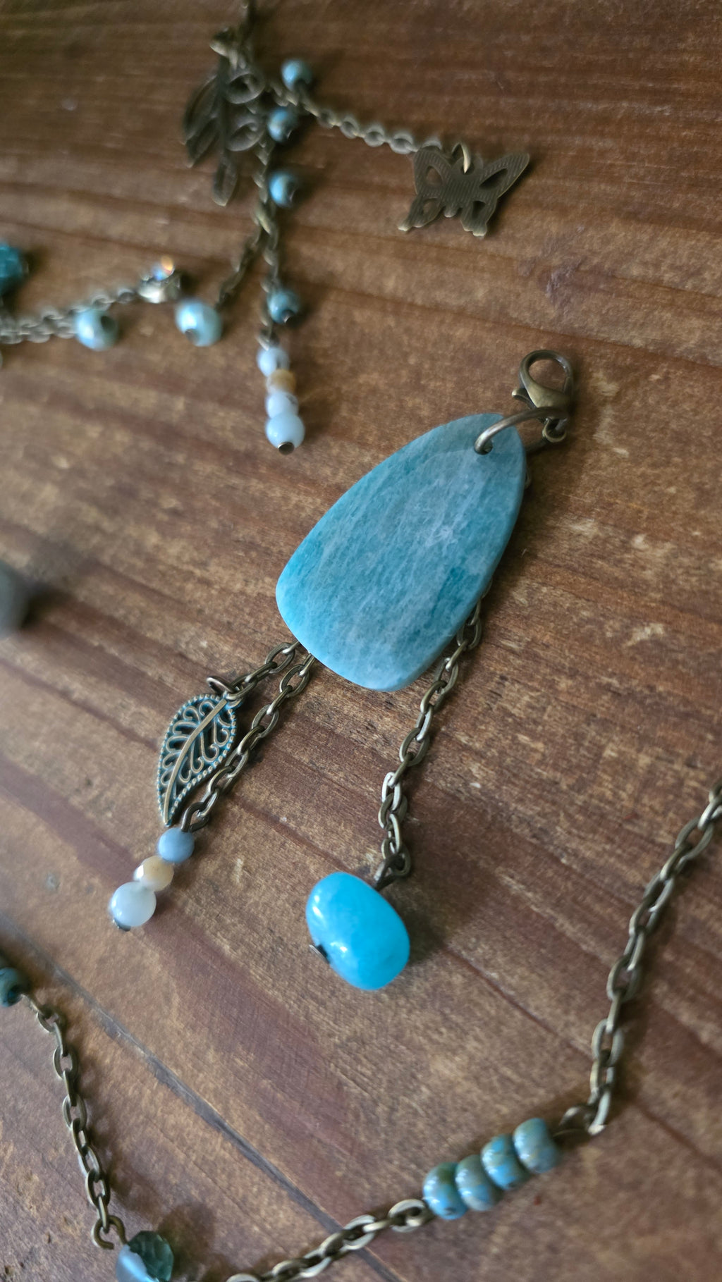 Amazonite Journal Jewelry Set