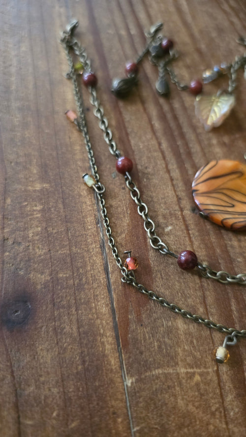 Autumn Ember Journal Jewelry Set
