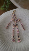 Crystal Skeleton Charm