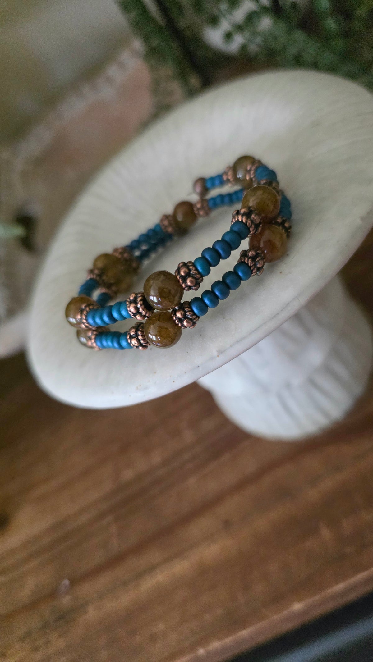 Wire Wrap Bracelet (glass)